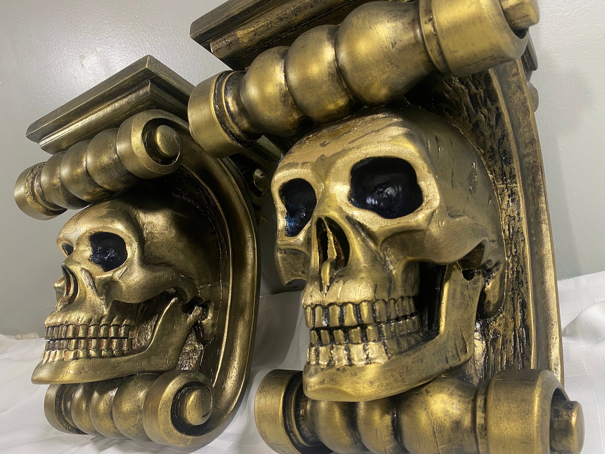 Wooden Sculpture Skull 6