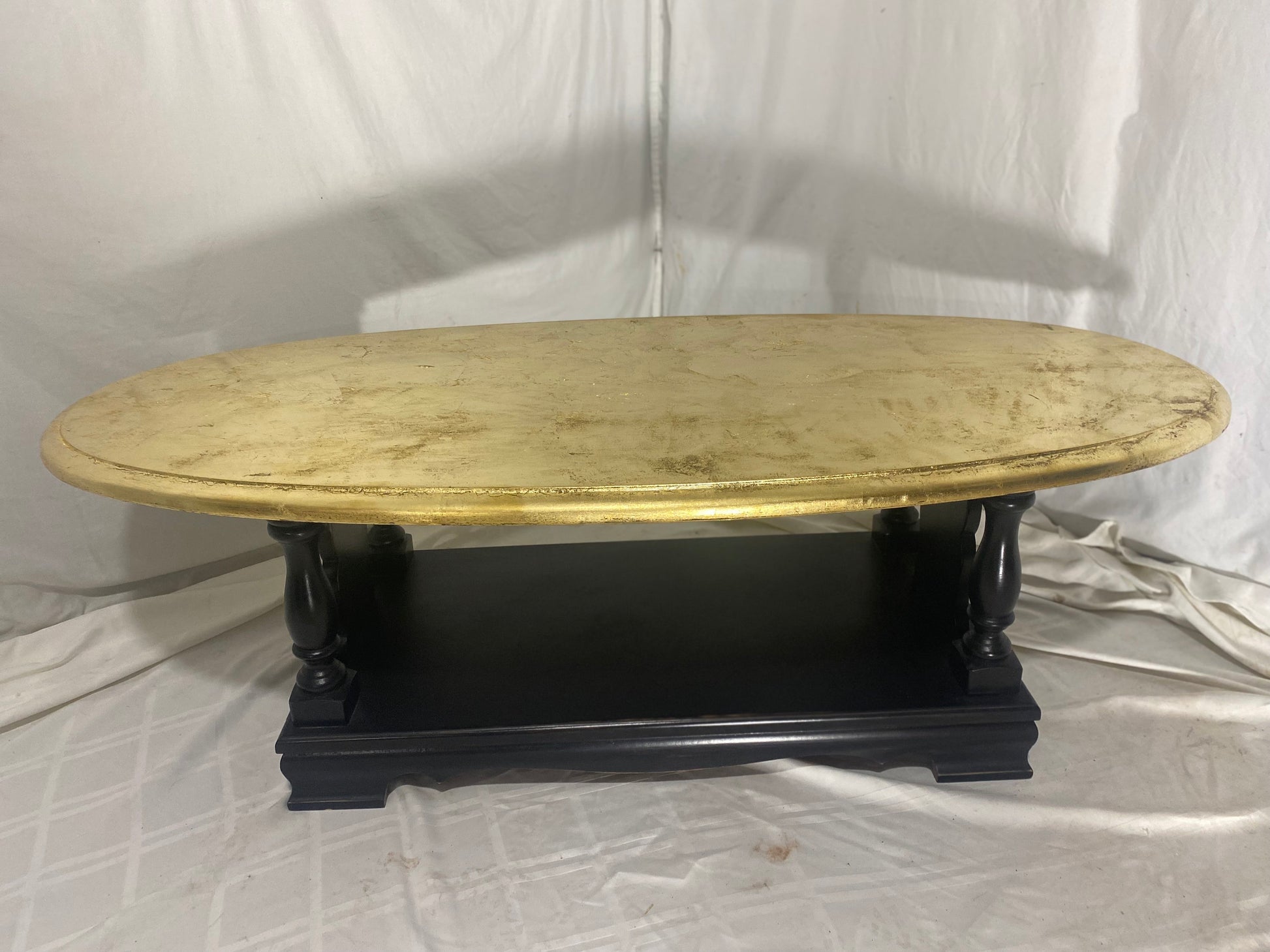 Luxurious Gold Leaf Coffee Table - Vintage Furniture
