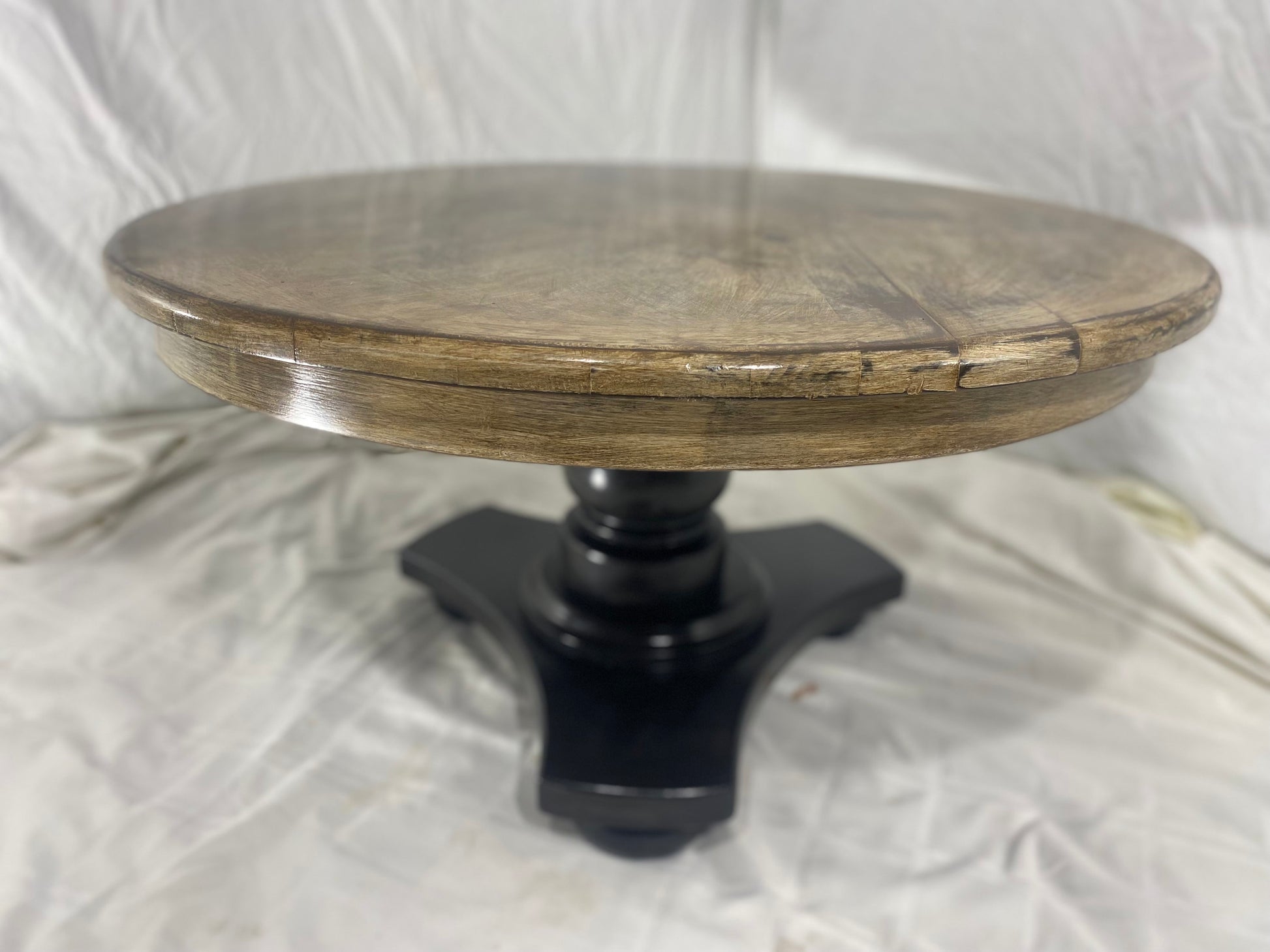 Wooden Round Pedestal Table 6