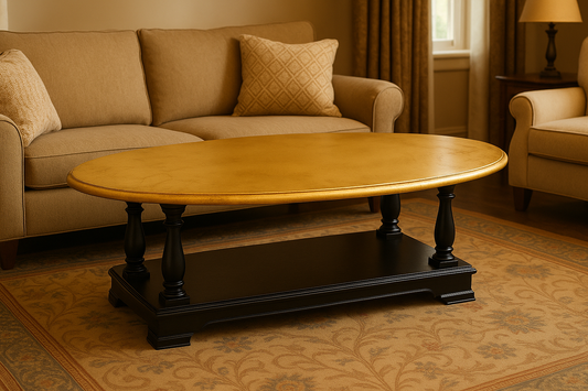 Luxurious Gold Leaf Coffee Table