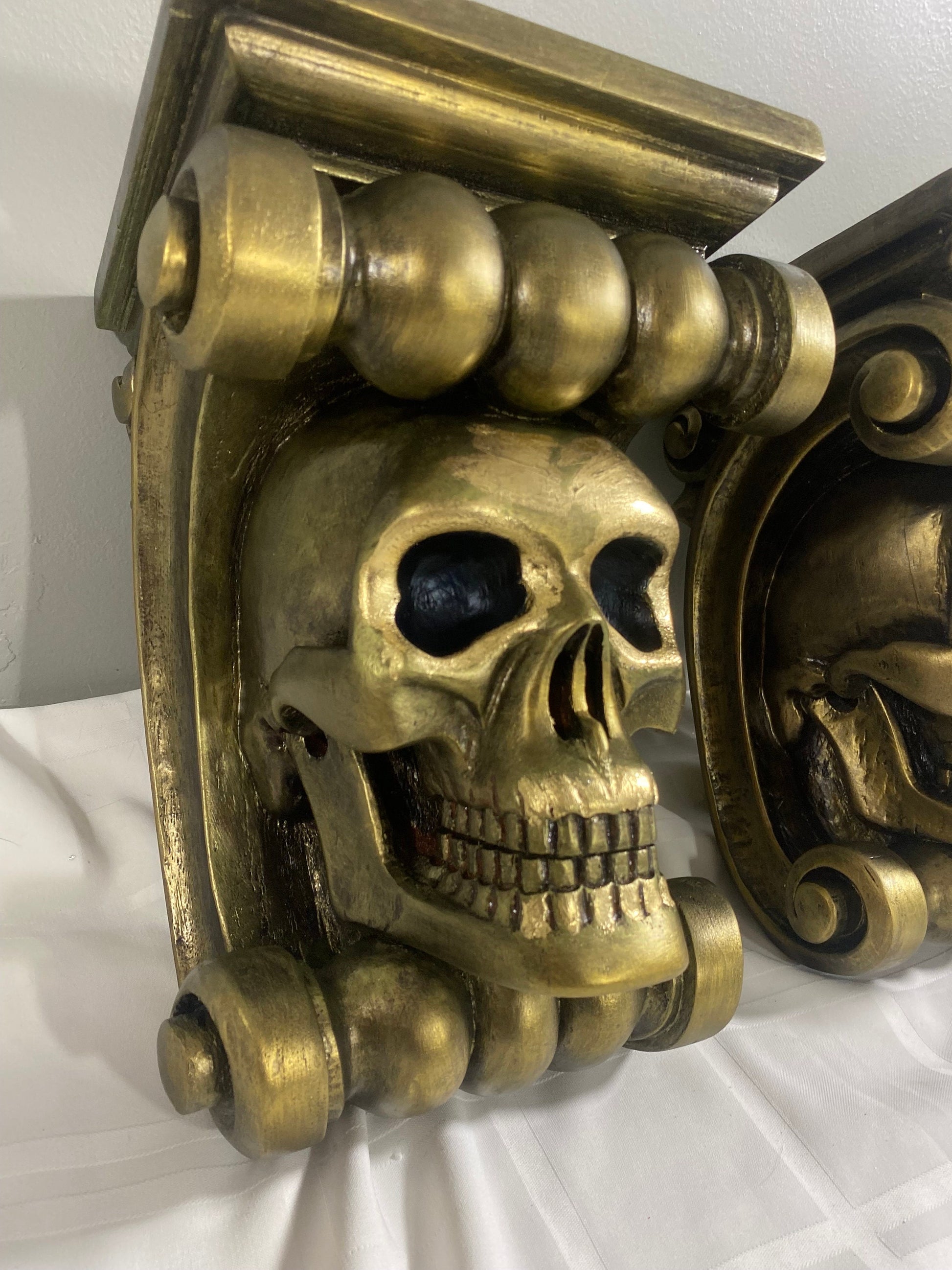 Wooden Sculpture Skull 4