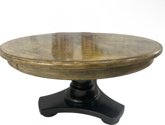 Wooden Round Pedestal Table 1