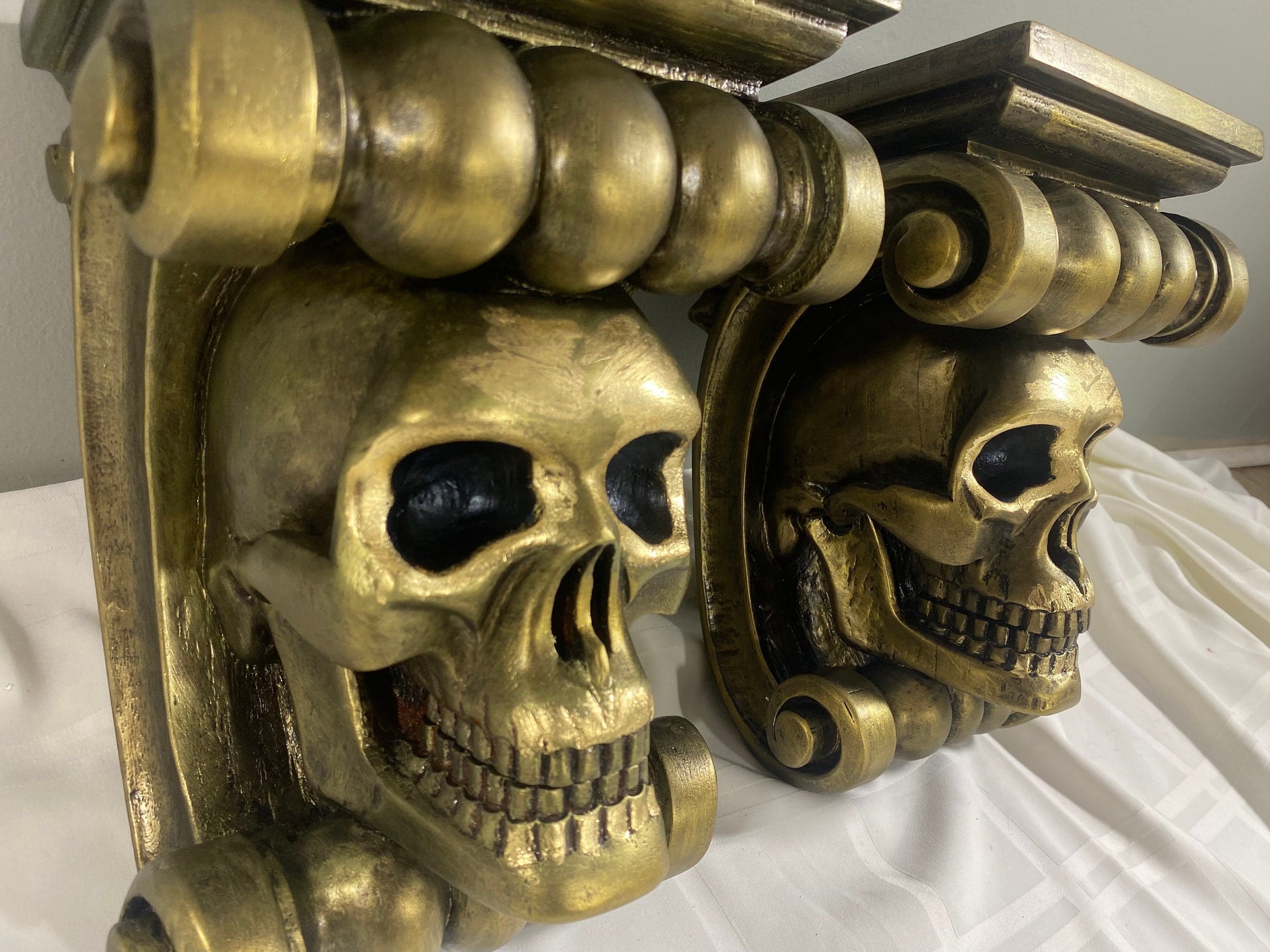 Wooden Sculpture Skull 7