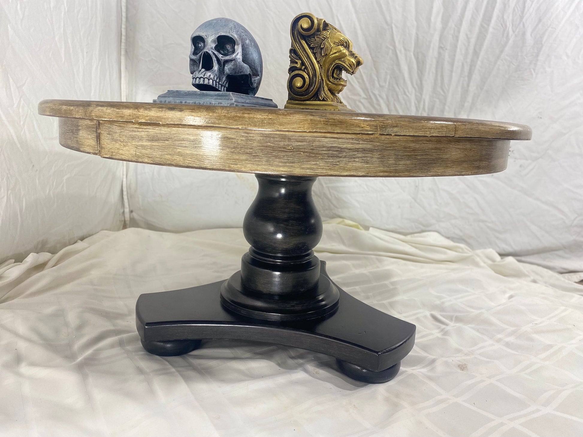 Wooden Round Pedestal Table 5