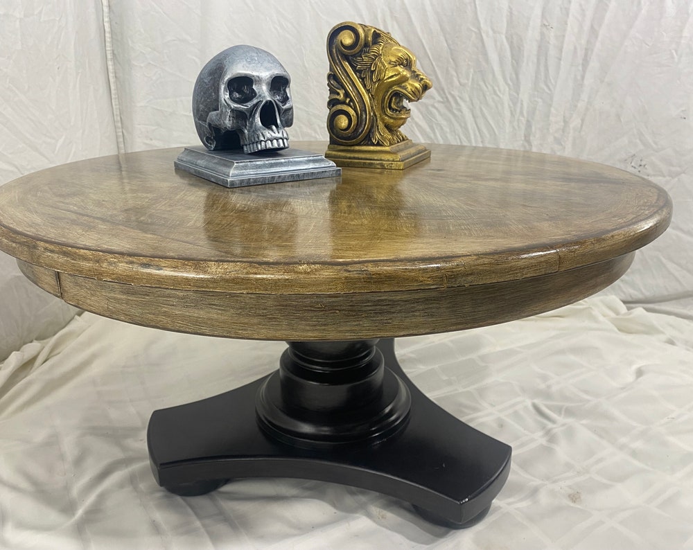 Wooden Round Pedestal Table 2